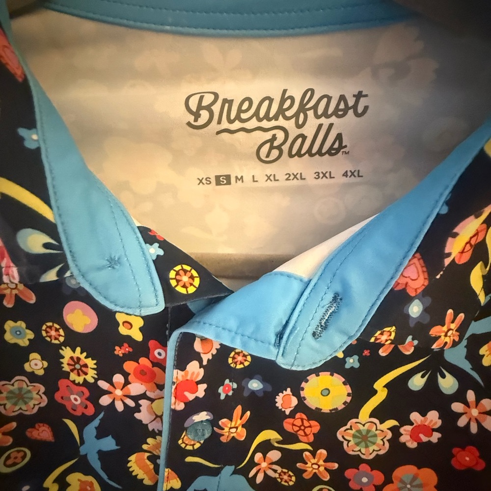 Breakfast Balls Men’s Small Golf Polo (New Found Glory) - Picture 2 of 3
